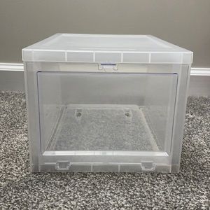 Small Drop-Front Shoe Box Translucent